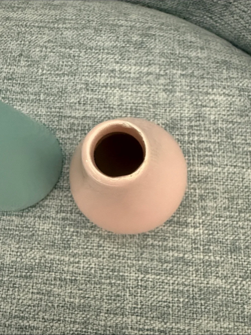Set of 3 Ceramic Bud Vases in Pastel Blue, Pink & Beige